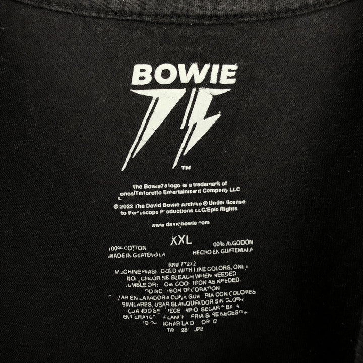 DAVID BOWIE Band T-shirt (Men's XXL equivalent) cotton black type Vintage Second Hand
