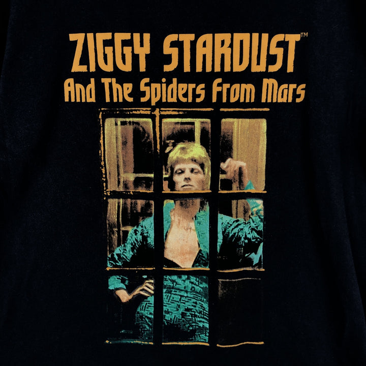 DAVID BOWIE Band T-shirt (Men's XXL equivalent) cotton black type Vintage Second Hand