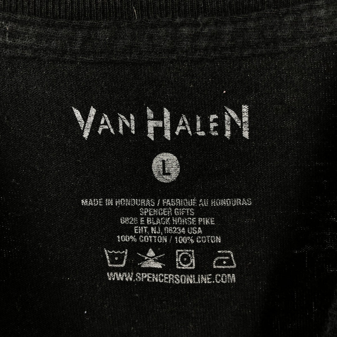 VAN HALEN Van Halen band T-shirt, men's size L cotton black type Vintage Second Hand