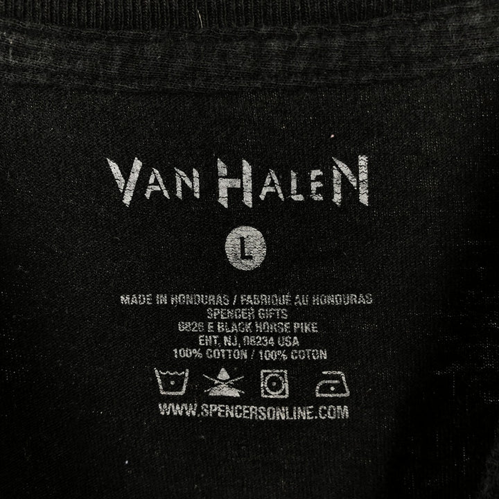 VAN HALEN Van Halen band T-shirt, men's size L cotton black type Vintage Second Hand