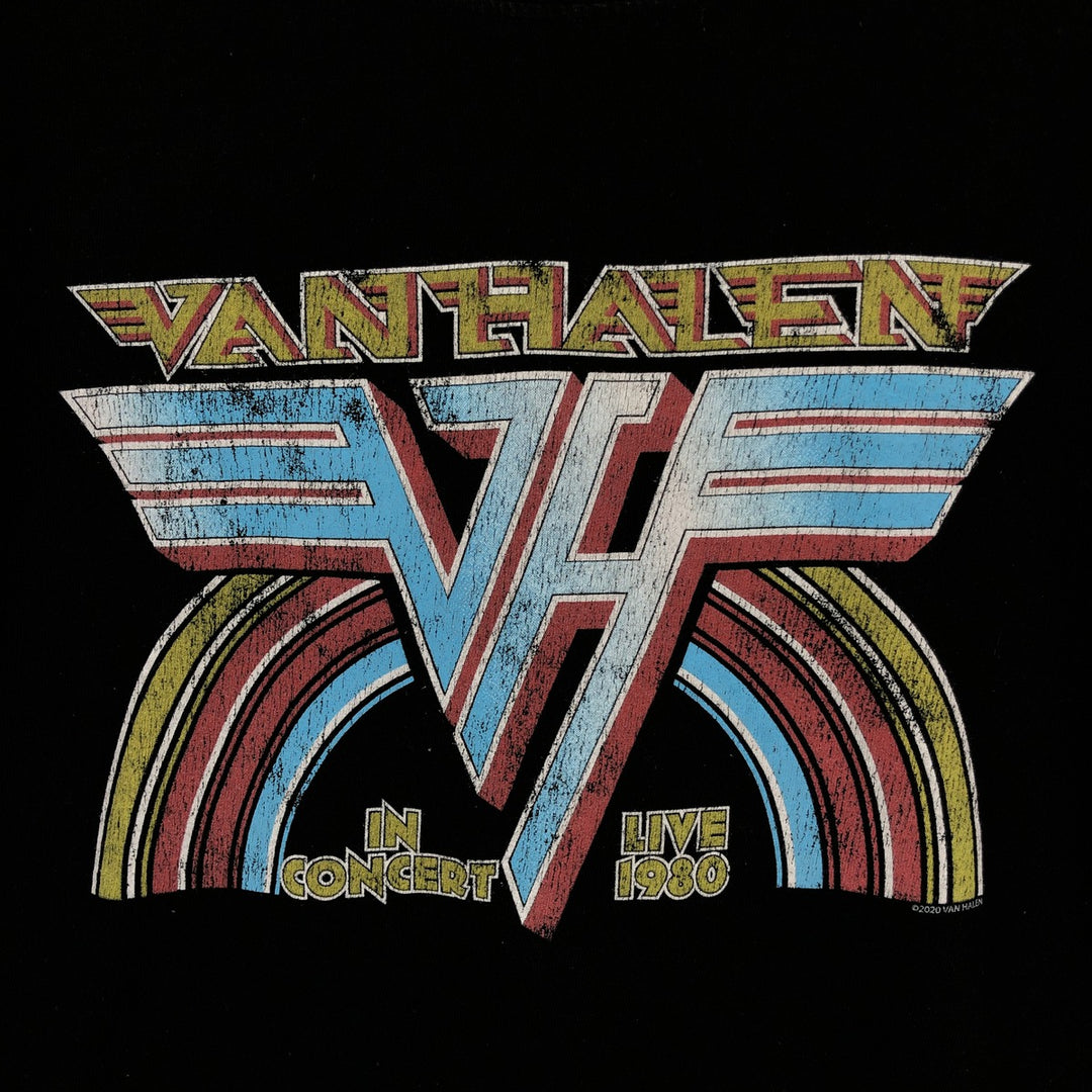 VAN HALEN Van Halen band T-shirt, men's size L cotton black type Vintage Second Hand