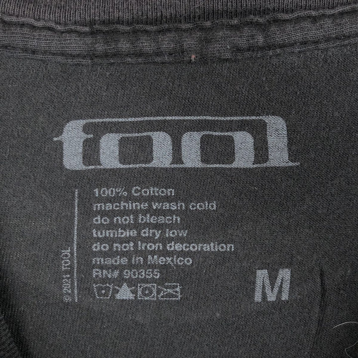TOOL Band T-shirt, Men's M size cotton black type Vintage Second Hand