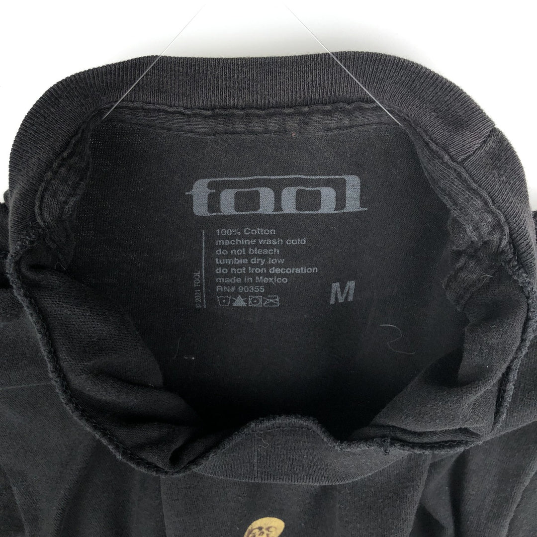 TOOL Band T-shirt, Men's M size cotton black type Vintage Second Hand