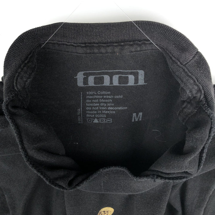 TOOL Band T-shirt, Men's M size cotton black type Vintage Second Hand