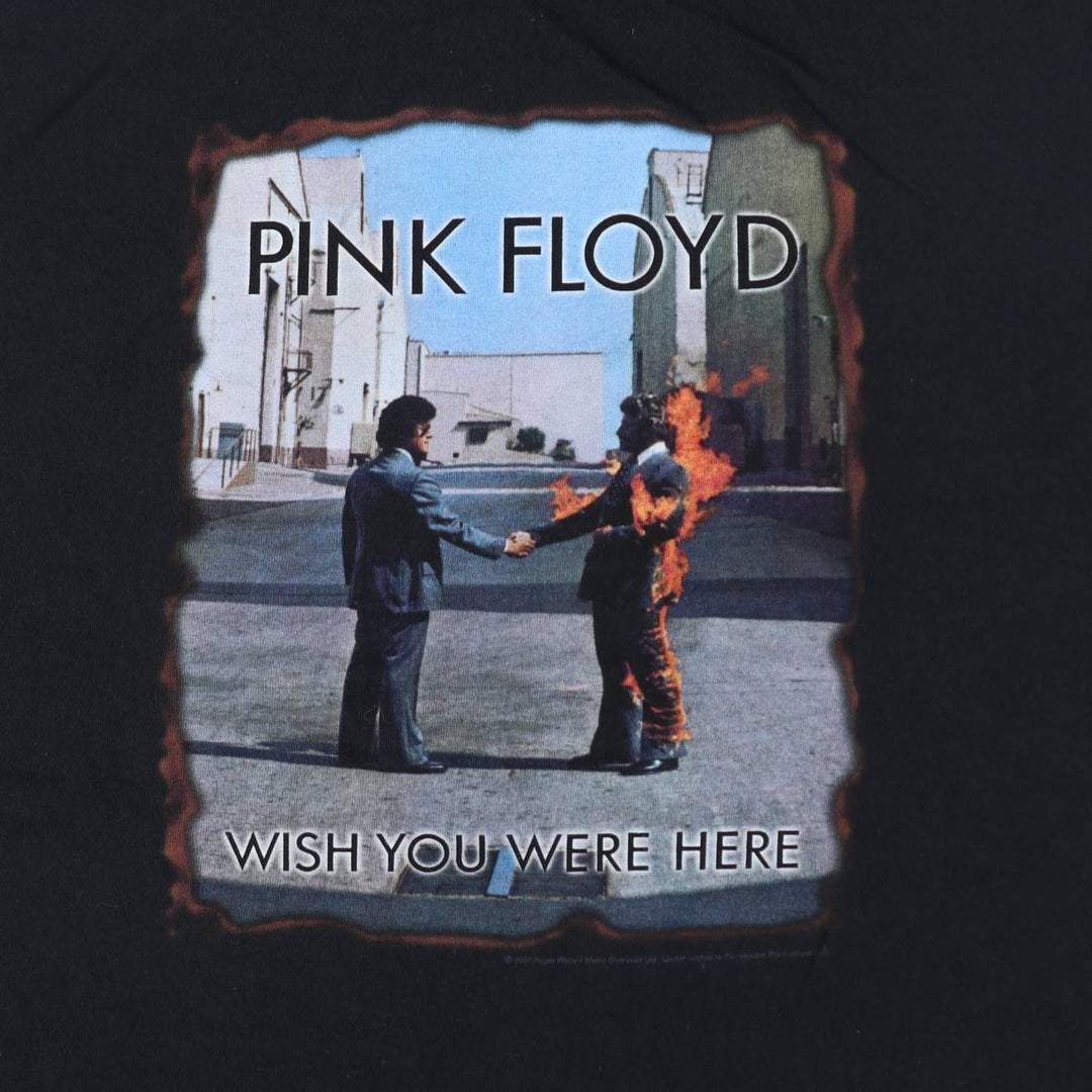 PINK FLOYD Pink Floyd Band T-shirt Band T Men's L size unclear black type Vintage Second Hand