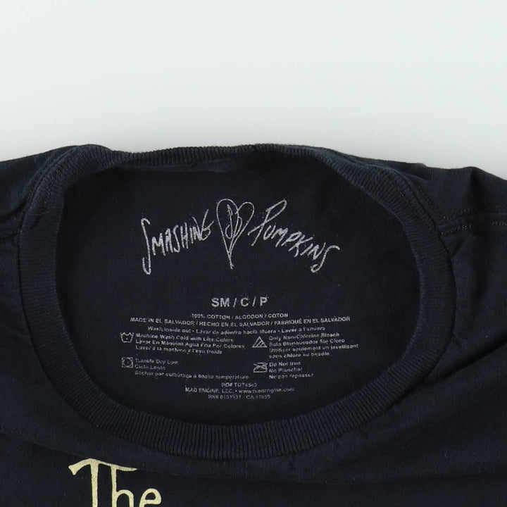 THE SMASHING PUMPKINS Smashing Pumpkins Band T-shirt Band T Men's S equivalent cotton black type Vintage Second Hand