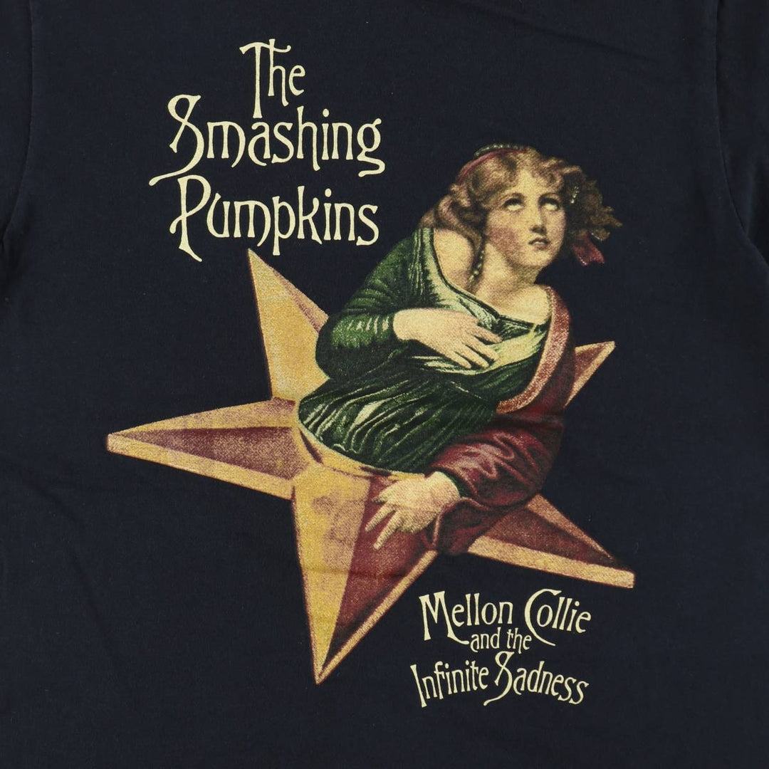 THE SMASHING PUMPKINS Smashing Pumpkins Band T-shirt Band T Men's S equivalent cotton black type Vintage Second Hand
