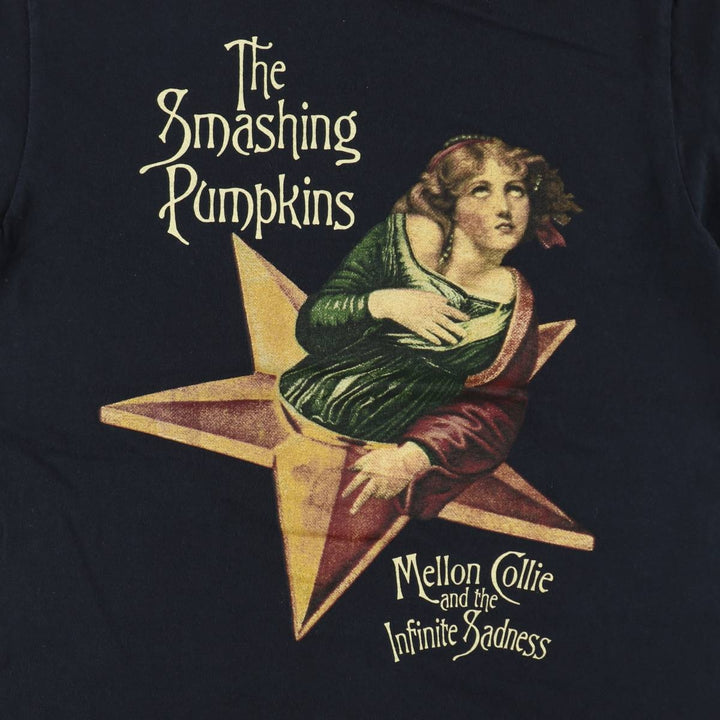 THE SMASHING PUMPKINS Smashing Pumpkins Band T-shirt Band T Men's S equivalent cotton black type Vintage Second Hand