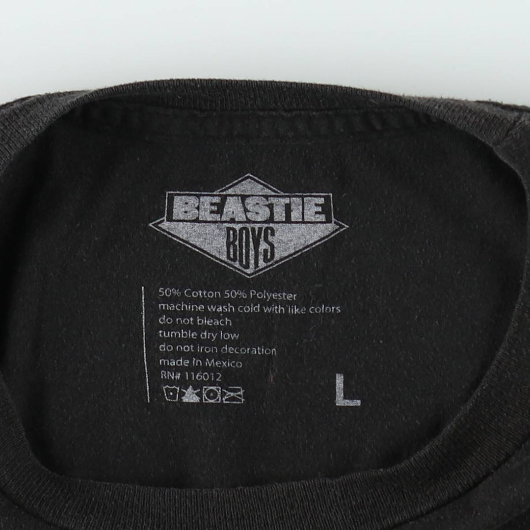 BEASTIE BOYS Rap T-Shirt (Men's Size L) cotton black type Vintage Second Hand
