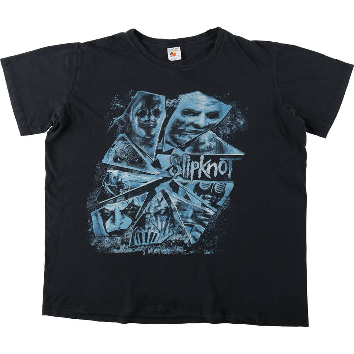 Bay Island Slipknot Band T-Shirt (Men's XXL equivalent) cotton black type Vintage Second Hand