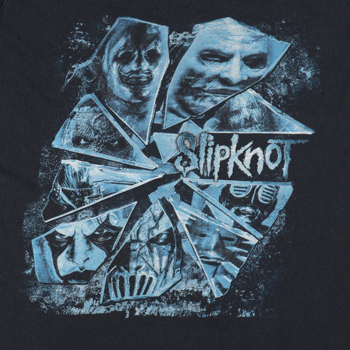 Bay Island Slipknot Band T-Shirt (Men's XXL equivalent) cotton black type Vintage Second Hand