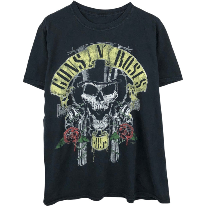 Guns N' Roses Skull Pattern Shirt (Men's Size L) unclear black type Vintage Second Hand