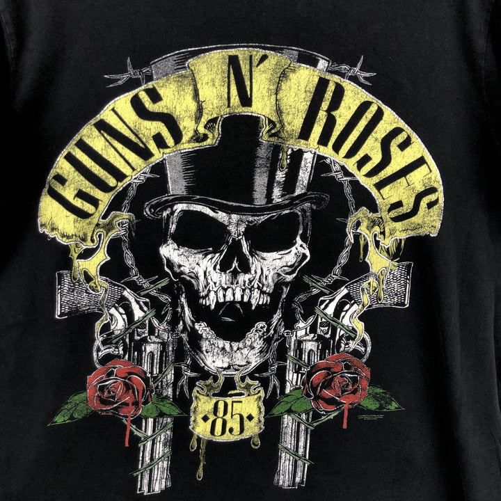 Guns N' Roses Skull Pattern Shirt (Men's Size L) unclear black type Vintage Second Hand