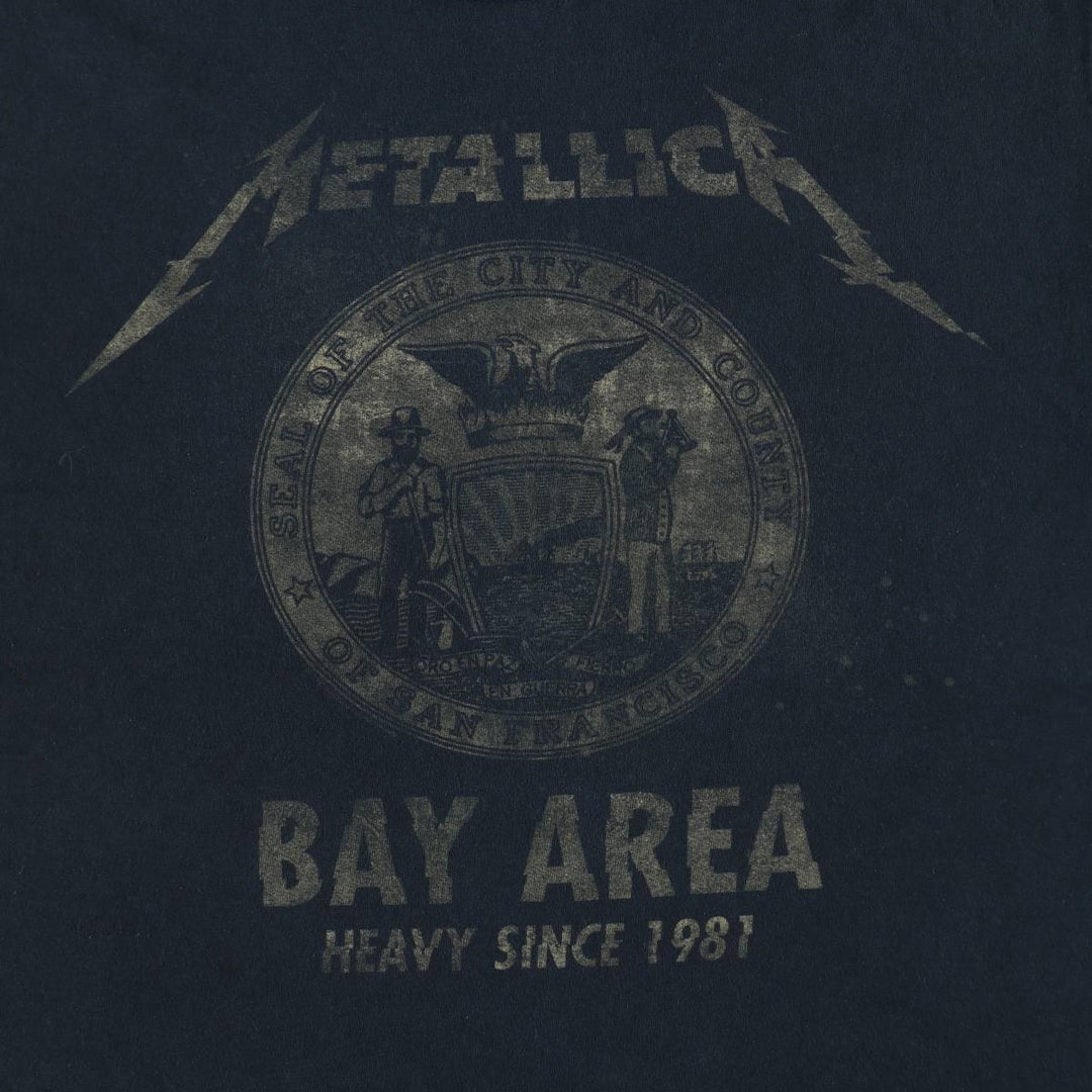 Gildan Metallica Band T-shirt, Men's Size L cotton black type Vintage Second Hand