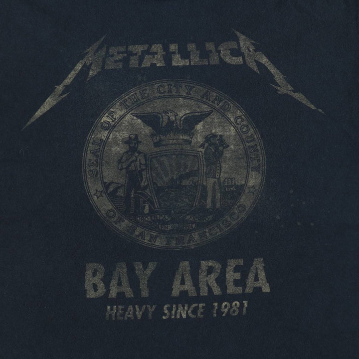 Gildan Metallica Band T-shirt, Men's Size L cotton black type Vintage Second Hand