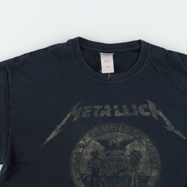 Gildan Metallica Band T-shirt, Men's Size L cotton black type Vintage Second Hand