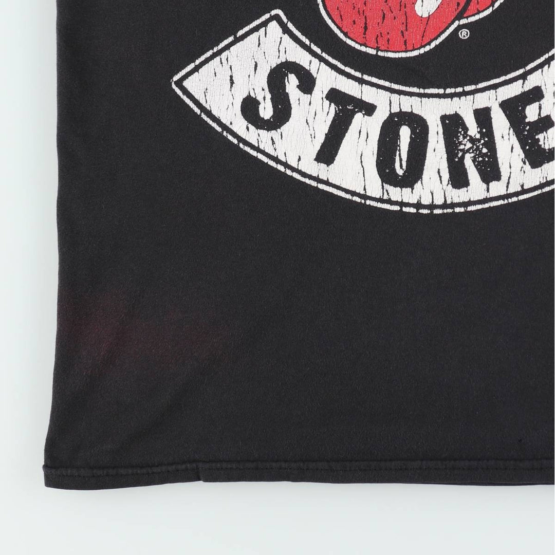 The Rolling Stones Band T-shirt, Men's M size cotton black type Vintage Second Hand