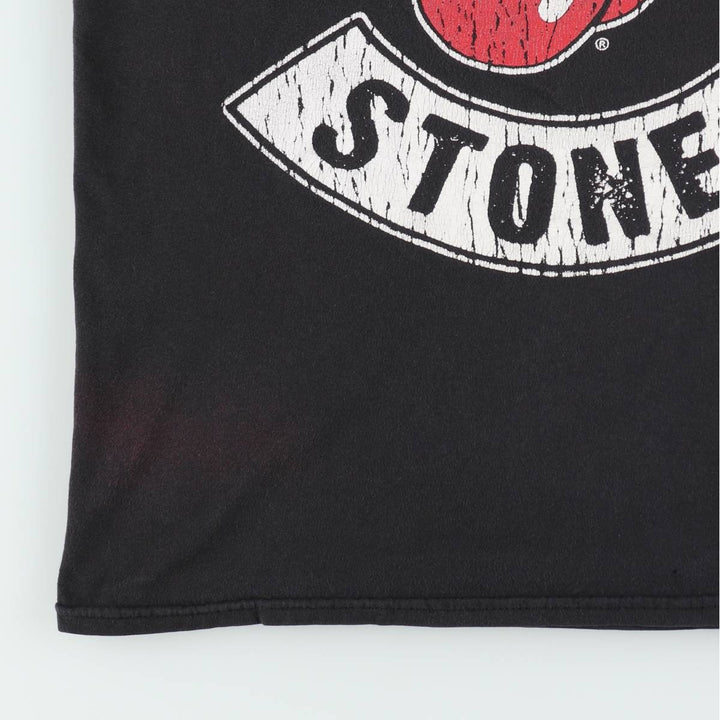 The Rolling Stones Band T-shirt, Men's M size cotton black type Vintage Second Hand