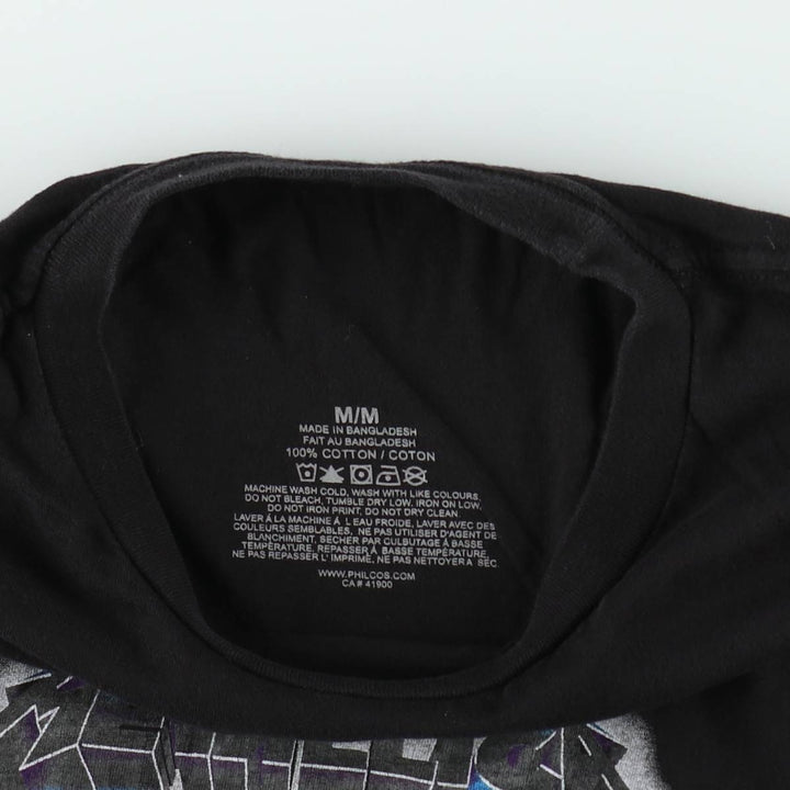METALLICA Metallica Band T-shirt Band T Men's M size cotton black type Vintage Second Hand