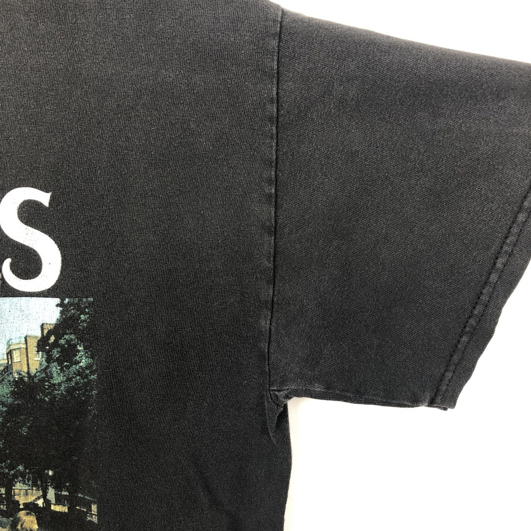 THE BEATLES Band T-shirt, Men's M size cotton black type Vintage Second Hand