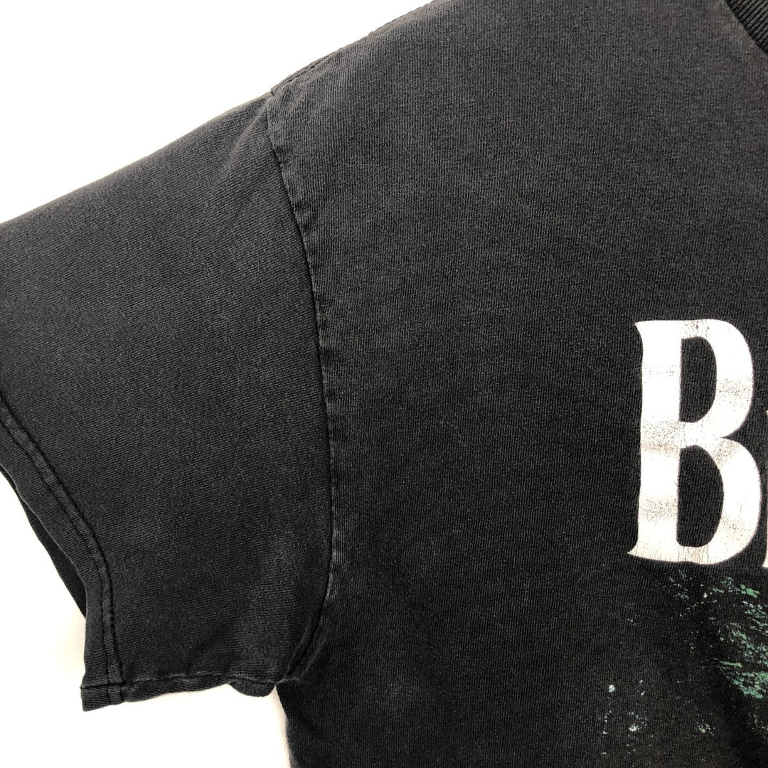 THE BEATLES Band T-shirt, Men's M size cotton black type Vintage Second Hand