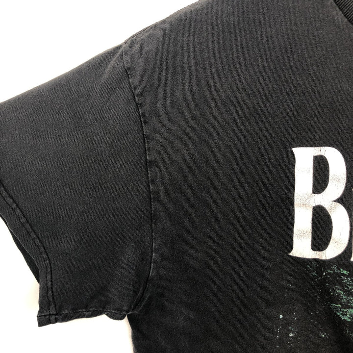 THE BEATLES Band T-shirt, Men's M size cotton black type Vintage Second Hand