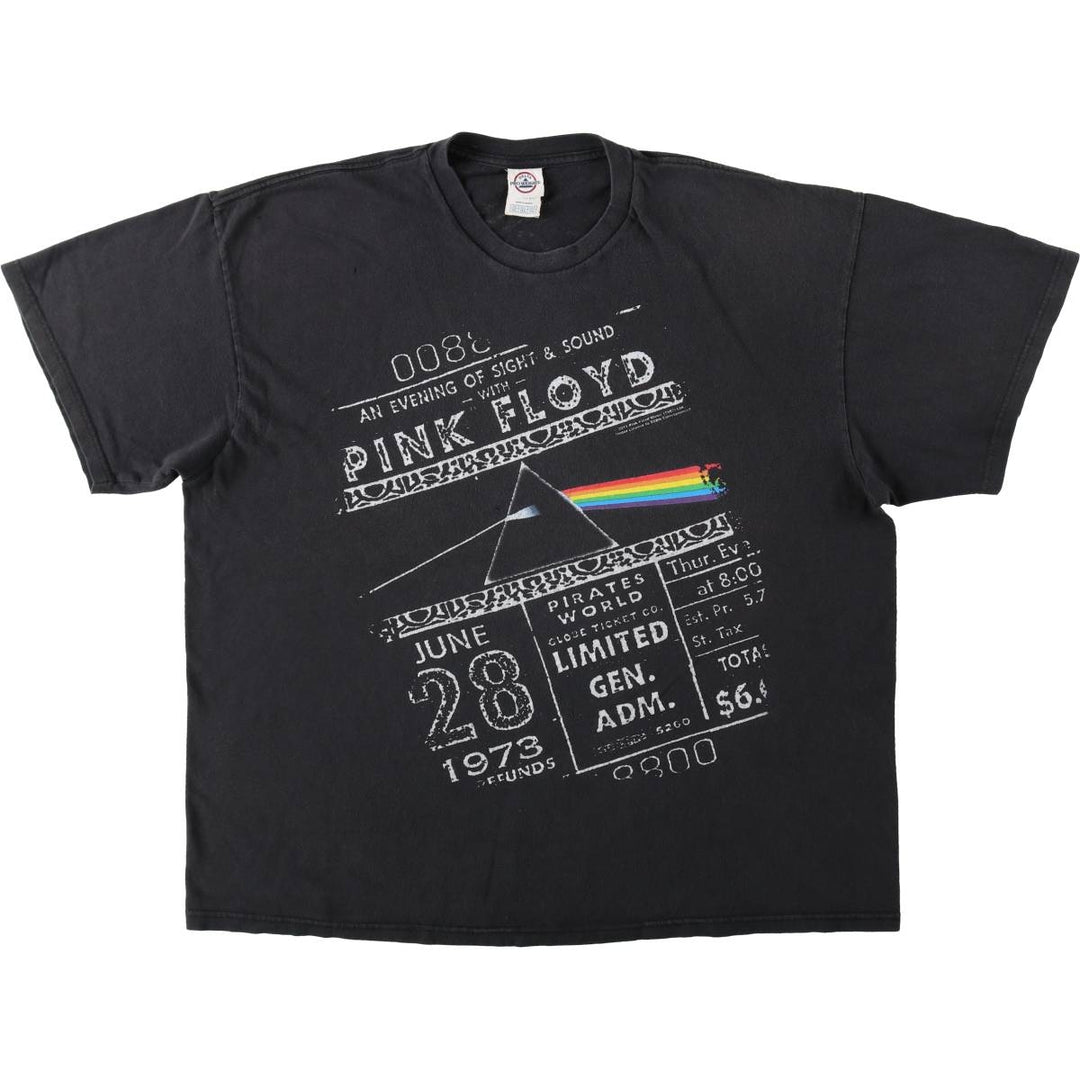 DELTA PINK FLOYD Band T-Shirt (Men's XXL equivalent) cotton black type Vintage Second Hand