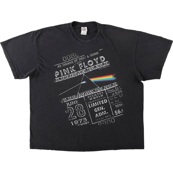 DELTA PINK FLOYD Band T-Shirt (Men's XXL equivalent) cotton black type Vintage Second Hand