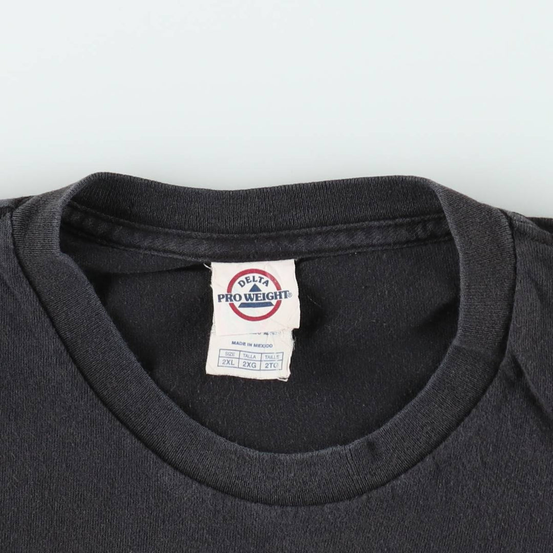 DELTA PINK FLOYD Band T-Shirt (Men's XXL equivalent) cotton black type Vintage Second Hand