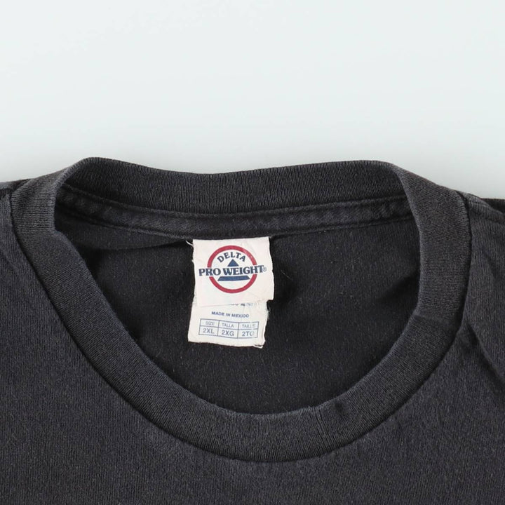 DELTA PINK FLOYD Band T-Shirt (Men's XXL equivalent) cotton black type Vintage Second Hand