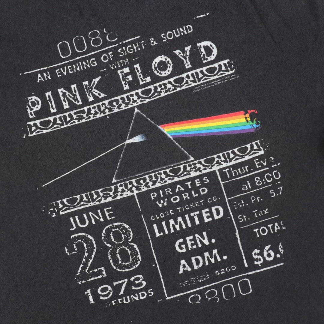 DELTA PINK FLOYD Band T-Shirt (Men's XXL equivalent) cotton black type Vintage Second Hand