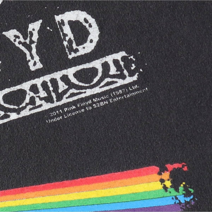 DELTA PINK FLOYD Band T-Shirt (Men's XXL equivalent) cotton black type Vintage Second Hand