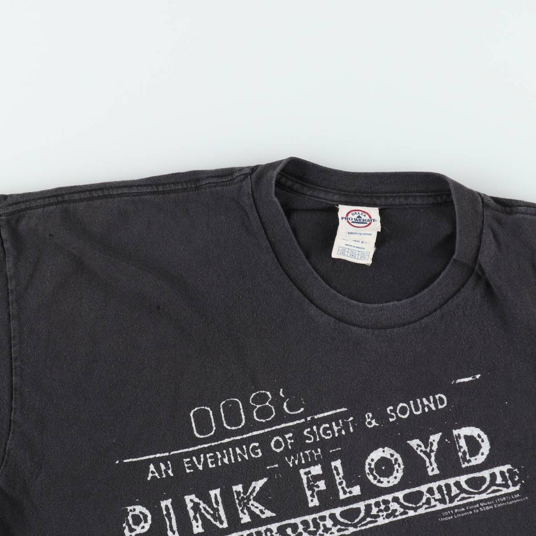 DELTA PINK FLOYD Band T-Shirt (Men's XXL equivalent) cotton black type Vintage Second Hand