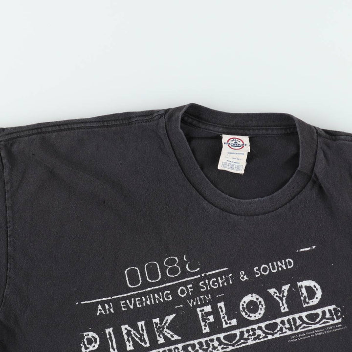 DELTA PINK FLOYD Band T-Shirt (Men's XXL equivalent) cotton black type Vintage Second Hand