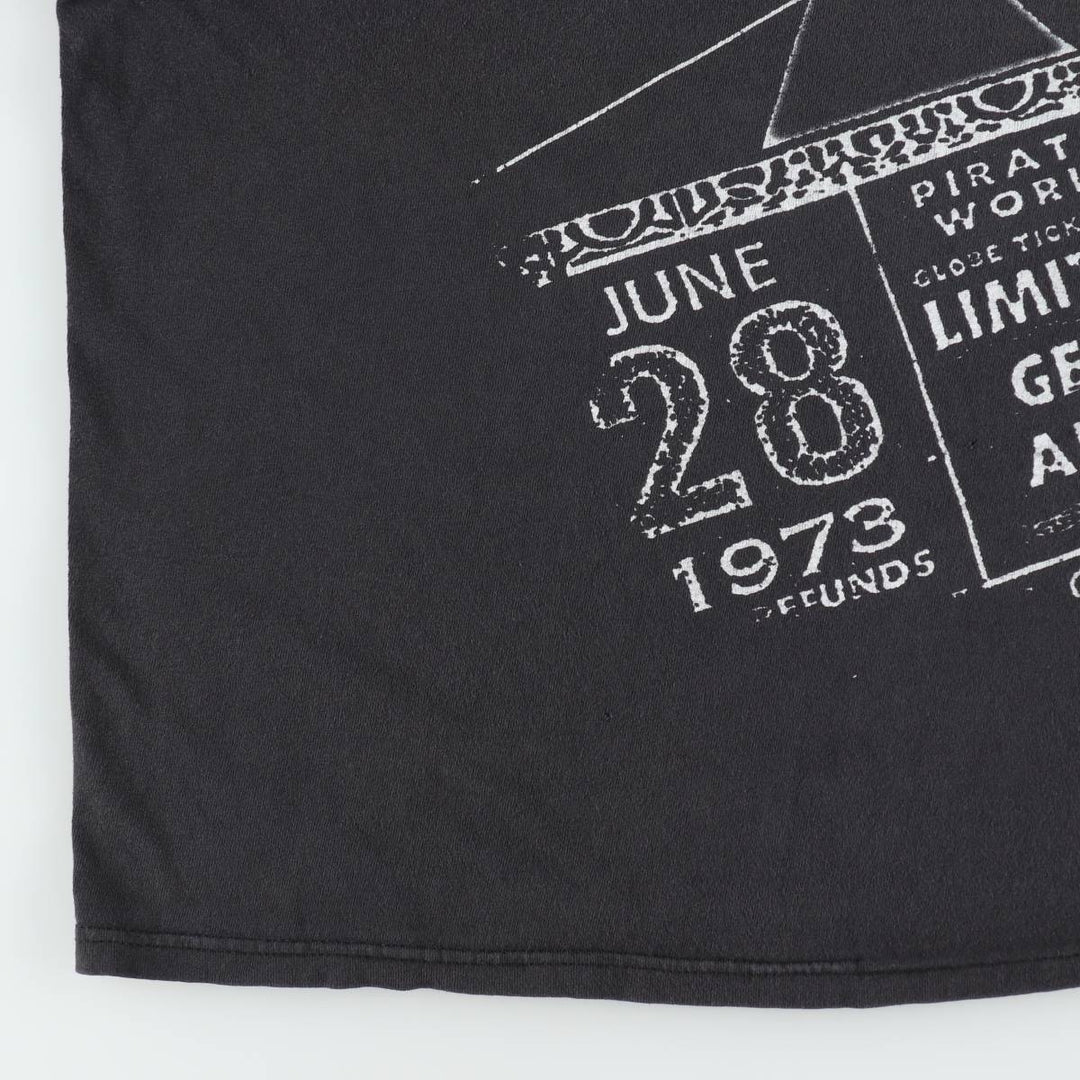 DELTA PINK FLOYD Band T-Shirt (Men's XXL equivalent) cotton black type Vintage Second Hand