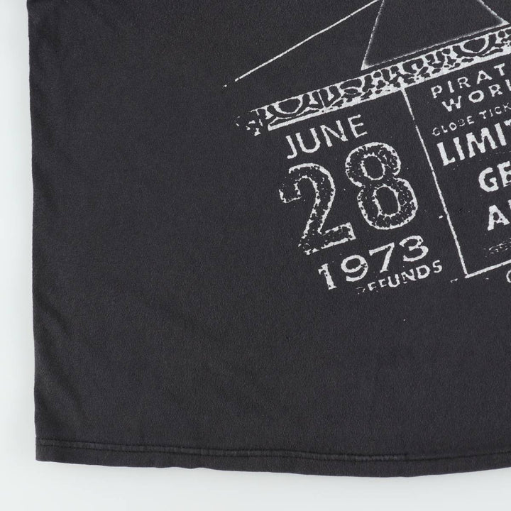 DELTA PINK FLOYD Band T-Shirt (Men's XXL equivalent) cotton black type Vintage Second Hand
