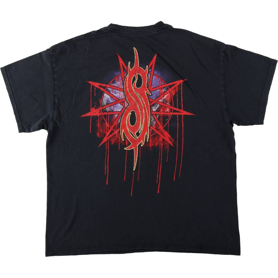 Slipknot Band T-shirt, Band T, Men's XL size cotton black type Vintage Second Hand