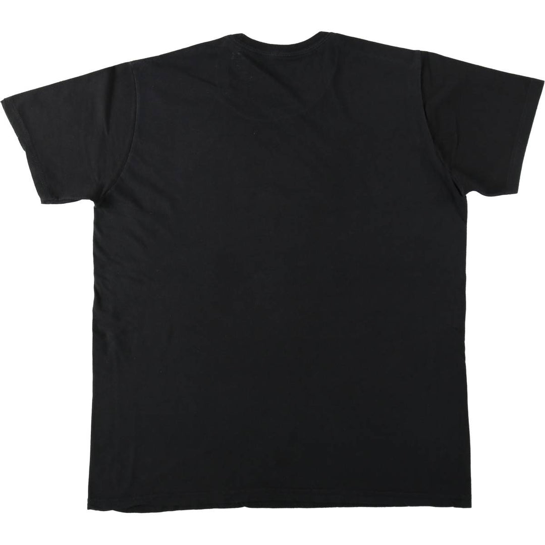THE BEATLES Band T-shirt, Men's L size cotton black type Vintage Second Hand