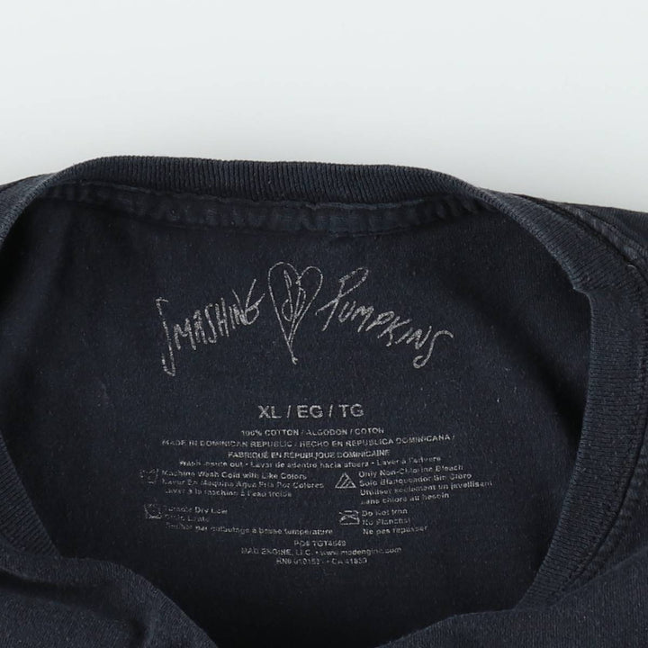 THE SMASHING PUMPKINS Smashing Pumpkins Band T-shirt Band T Men's XL equivalent cotton black type Vintage Second Hand
