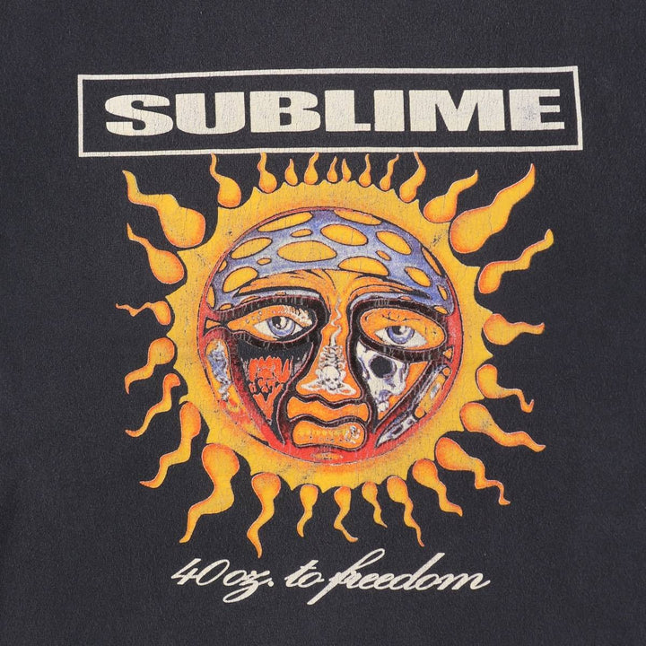 SUBLIME Band T-shirt, Men's XL size unclear black type Vintage Second Hand