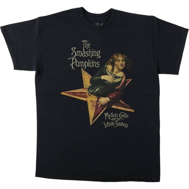 THE SMASHING PUMPKINS Smashing Pumpkins Band T-shirt Band T Men's M equivalent cotton black type Vintage Second Hand