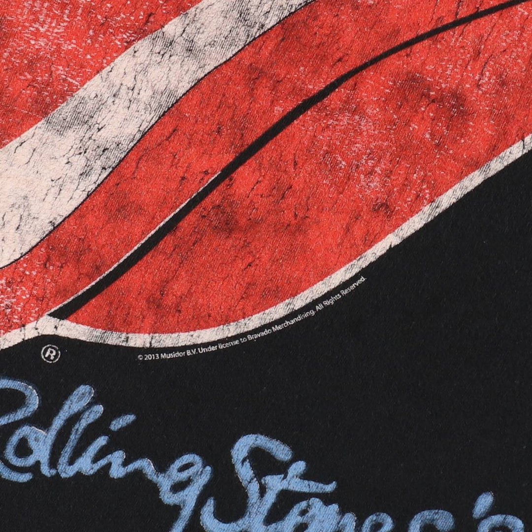 The Rolling Stones Band T-shirt, Men's XL cotton black type Vintage Second Hand