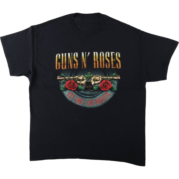 Guns N' Roses Band T-shirt, Band T, Men's XL size unclear black type Vintage Second Hand