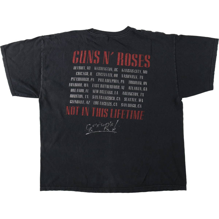 Guns N' Roses band t-shirt, size XXL (equivalent to men's XXL). cotton black type Vintage Second Hand