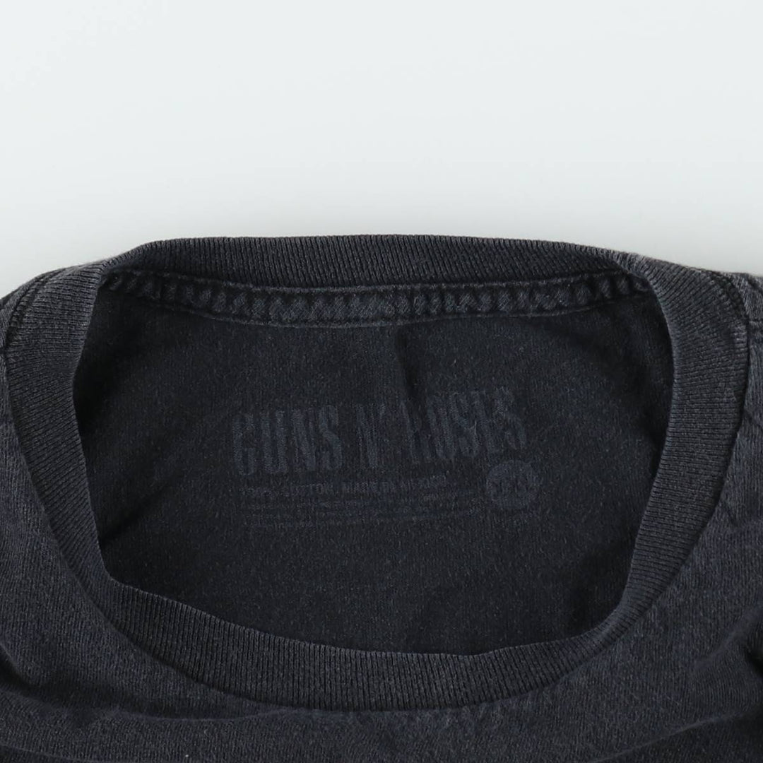 Guns N' Roses band t-shirt, size XXL (equivalent to men's XXL). cotton black type Vintage Second Hand