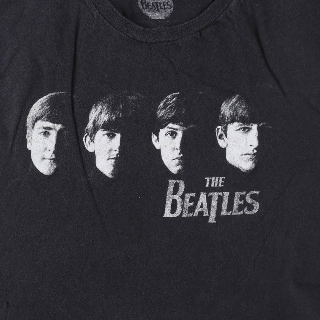 THE BEATLES Band T-shirt, Band T, Men's XL size unclear black type Vintage Second Hand