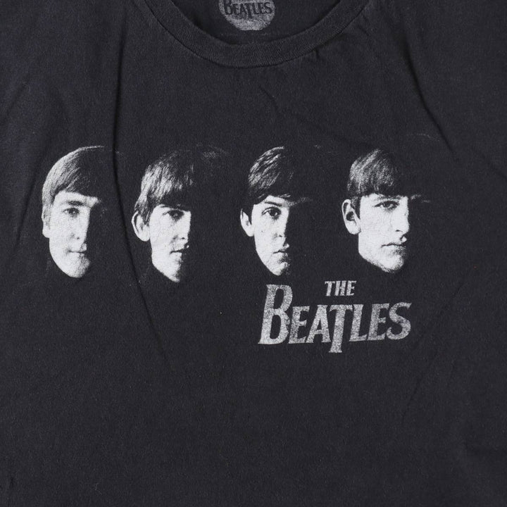 THE BEATLES Band T-shirt, Band T, Men's XL size unclear black type Vintage Second Hand