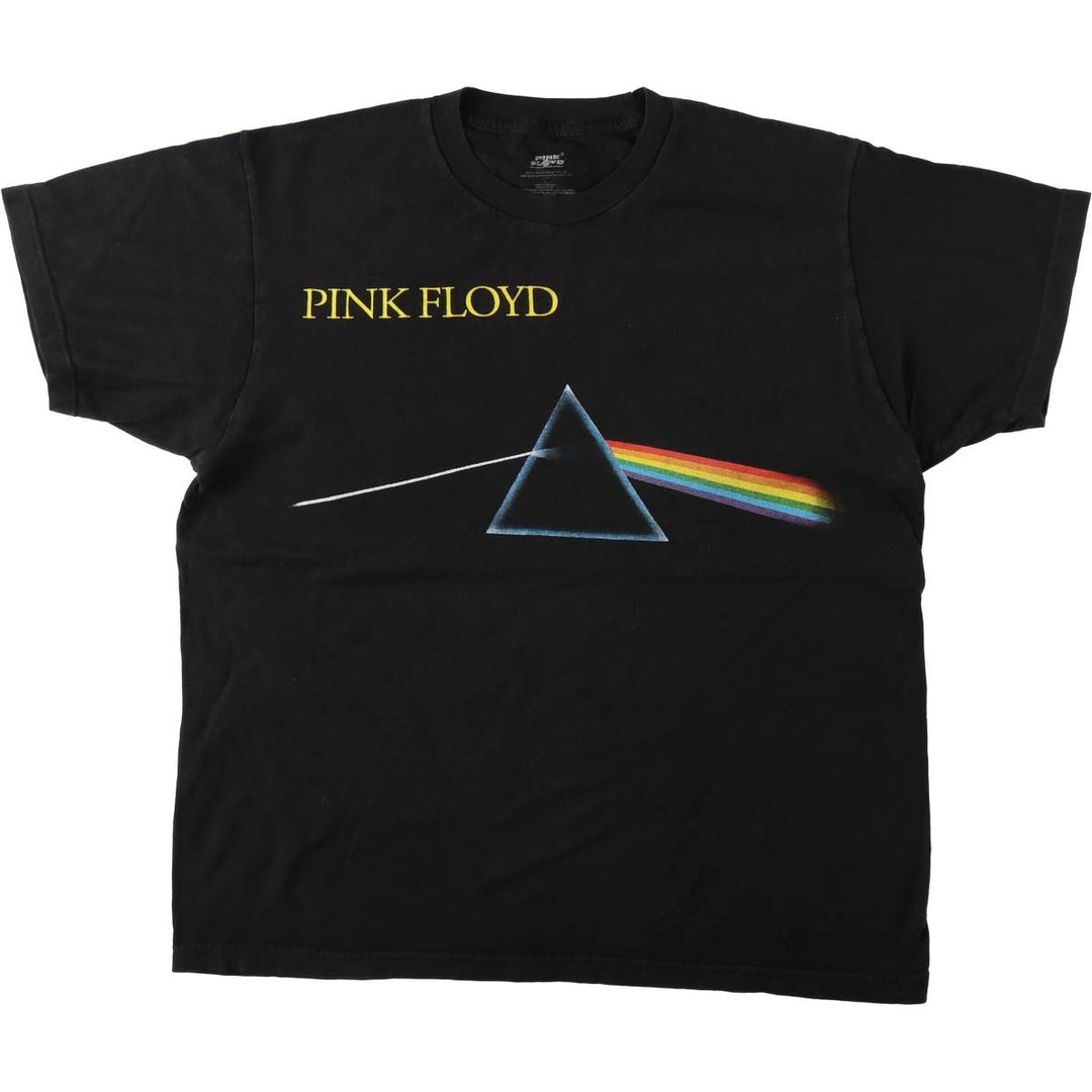 PINK FLOYD Pink Floyd Band T-shirt Band T Men's L size cotton black type Vintage Second Hand