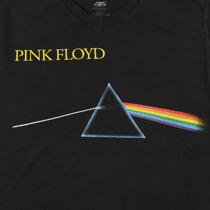 PINK FLOYD Pink Floyd Band T-shirt Band T Men's L size cotton black type Vintage Second Hand