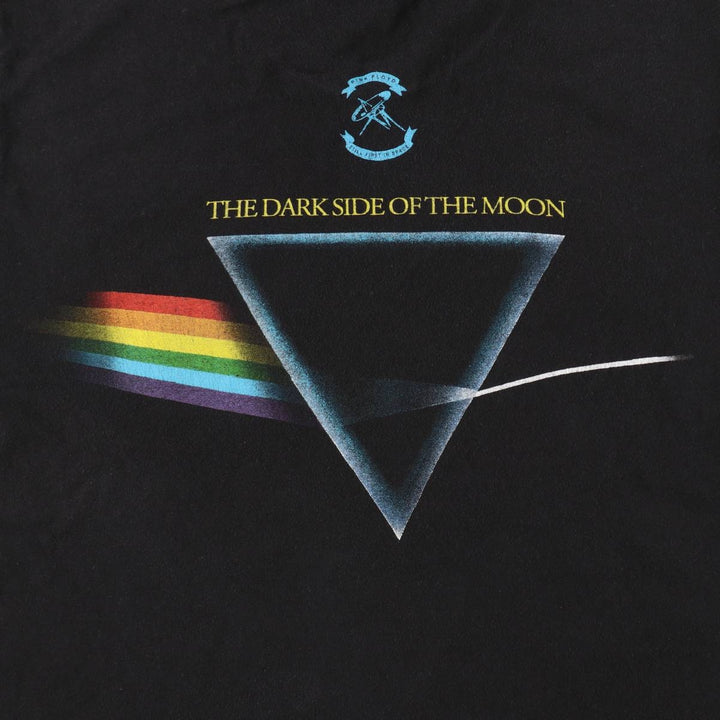 PINK FLOYD Pink Floyd Band T-shirt Band T Men's L size cotton black type Vintage Second Hand